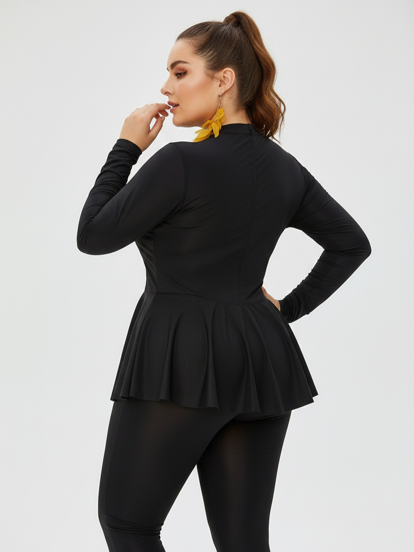 Modest-Full-Coverage Swimsuit Set -Sun Protection Burkini Swimwear