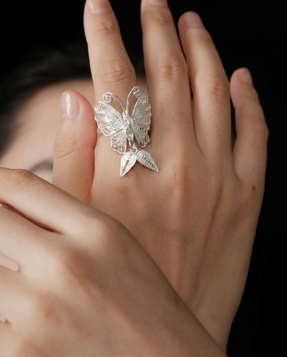 The Divine Feminine: Lively Butterfly Ring