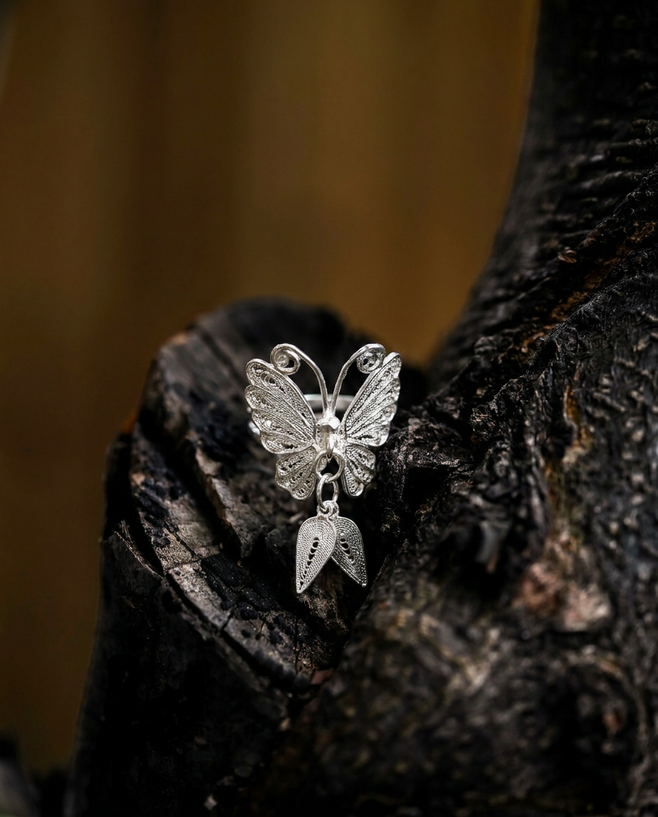 The Divine Feminine: Lively Butterfly Ring