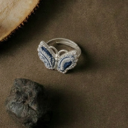 The Divine Feminine: Indigo Butterfly Ring