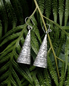The Awakened Calm: Floral Trumpet Earrings