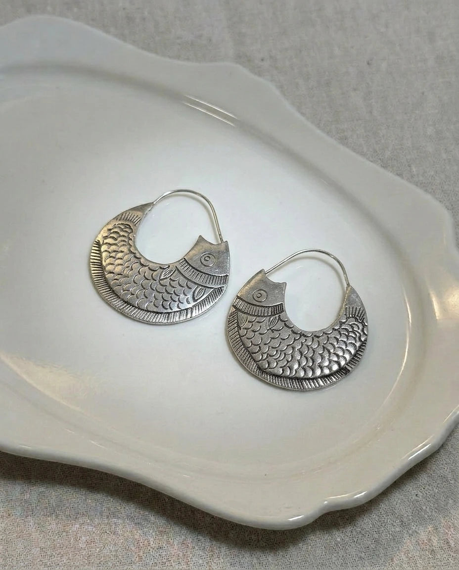 The Infinite Abundance: Dual-Fish Earrings