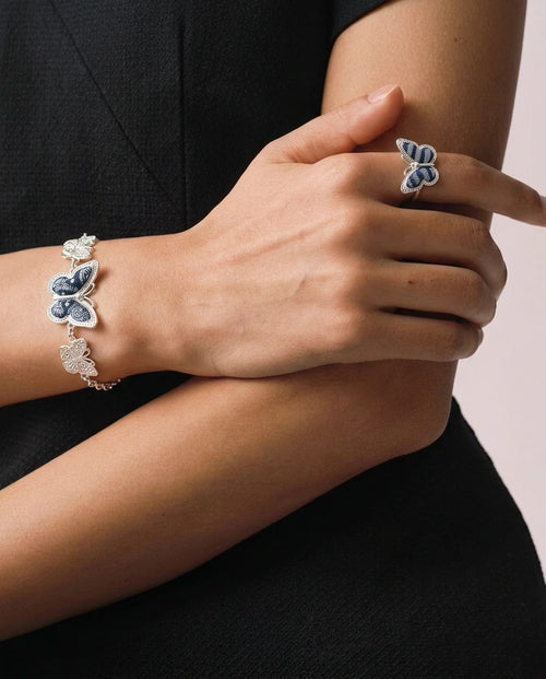 The Divine Feminine: Indigo Butterfly Ring