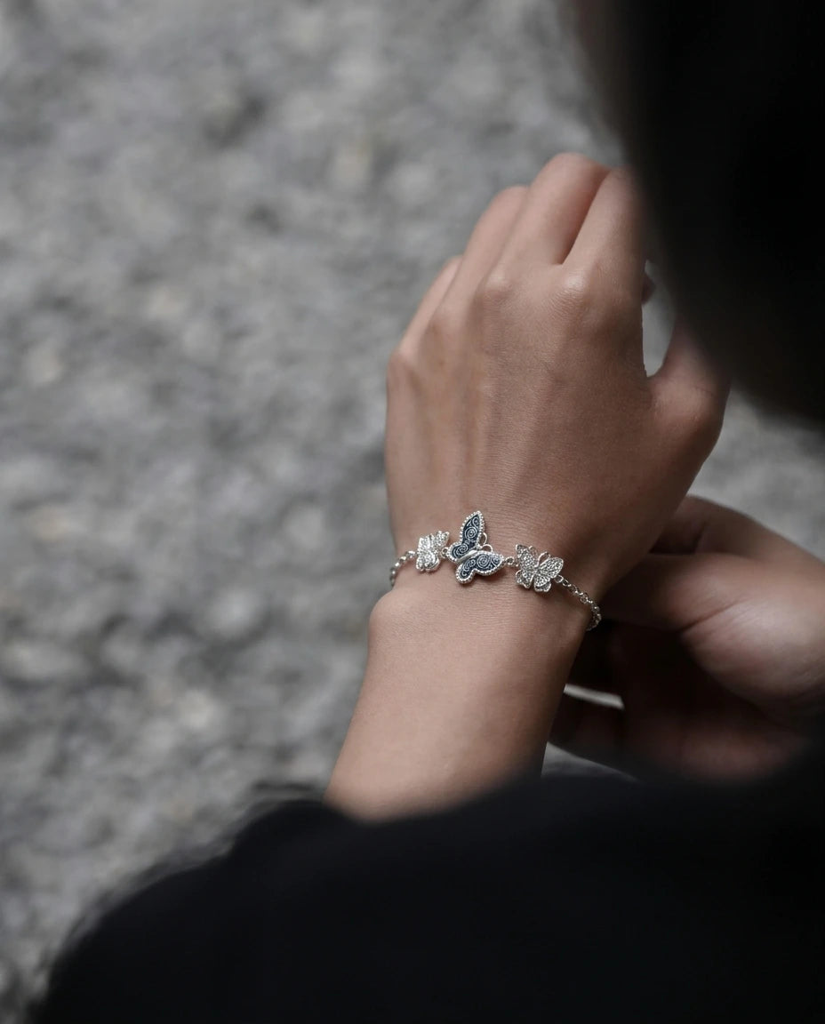 The Divine Feminine: Butterfly Filigree Bracelet