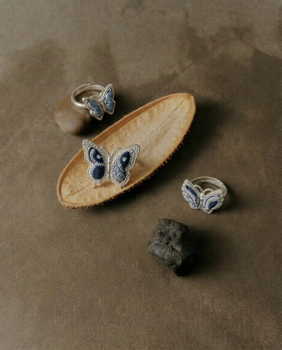 The Divine Feminine: Indigo Butterfly Ring