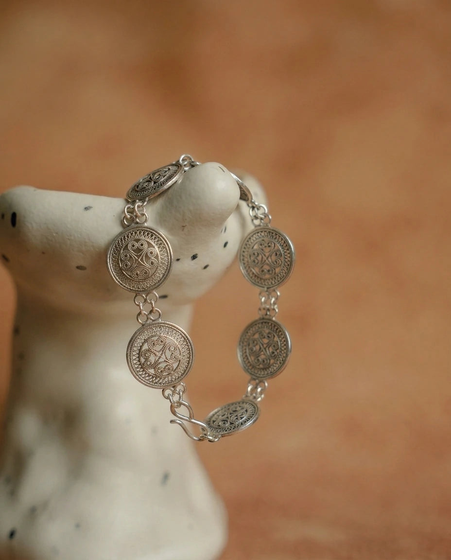 The Soul Resonance – Filigree Drum Bracelet