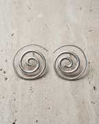 The Endless Vitality: Swirl Infinity Hoops Earrings