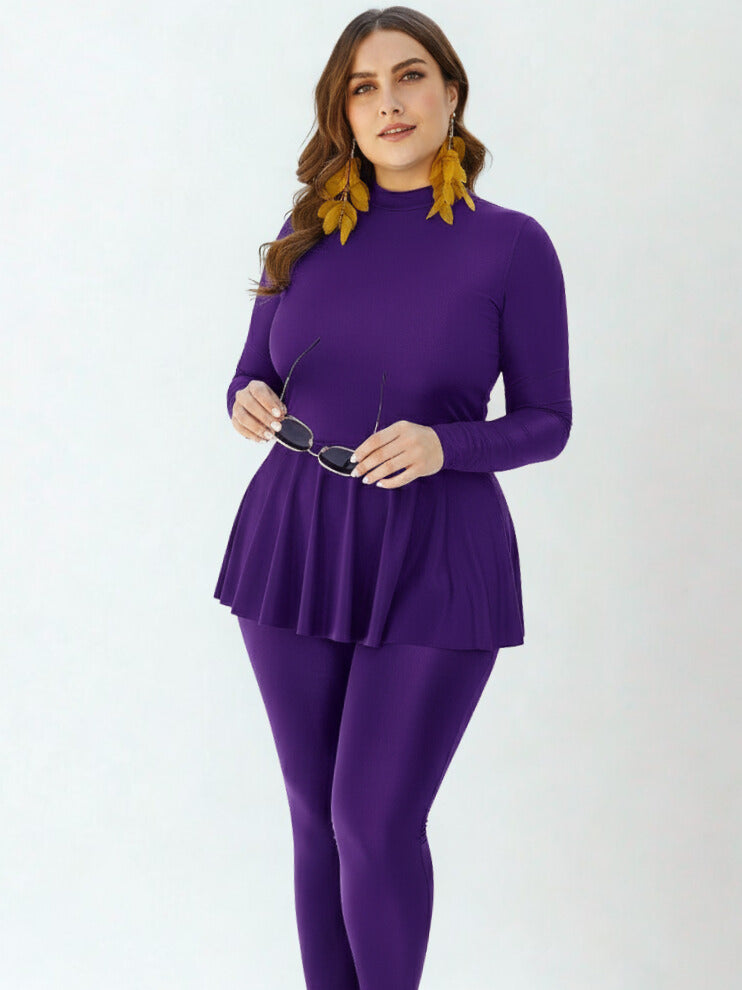 Modest-Full-Coverage Swimsuit Set -Sun Protection Burkini Swimwear